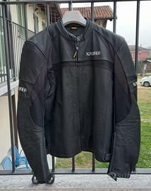 giacca da moto in pelle tg. L/52 
