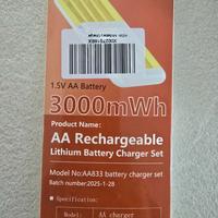 Batterie AA con Caricatore