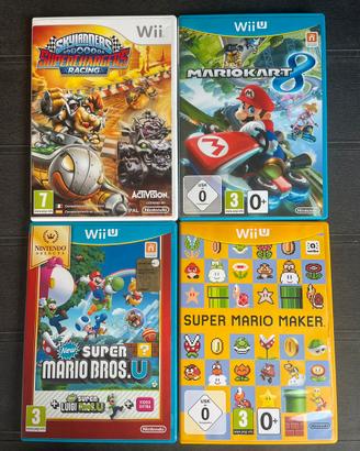 Lotto 4 Giochi Wii / Wii U Mario Kart Bros Maker