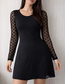 🖤 Vestito nero a pois | S/M