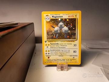 Carta Magneton set base prima edizione Pokemon 9/1