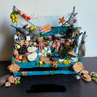 Banco pescivendolo per presepe 