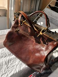 Borsa doctor bag vera pelle splendida vintage