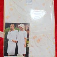 camicia da notte calibrata ricamata 100% cotone 