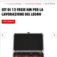 SET FRESE LEGNO WURTH IN VALIGETTA