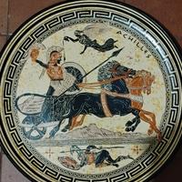 Coppia piatti greci vintage 