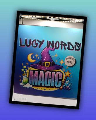Lucy words magic coloring book