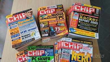 Riviste e CD di informatica CHIP anni 2003-2006 