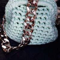 Cluntchbag fatta a mano in fettuccia