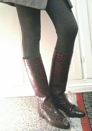 Stivali vero coccodrillo donna