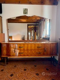 Comò con specchiera vintage