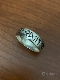 Anello e fede in argento