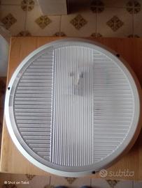 Plafoniera Tonda Impermeabile in Plastica Bianca 