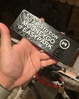 Cartellino Parcheggio Auto MooneyGo / EasyPark