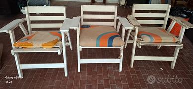 SEDIE DA GIARDINO VINTAGE REGUITTI