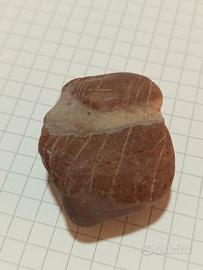 Diaspro rosso marrone bicolore naturale Puglia