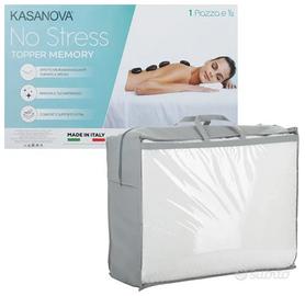 Topper 1 piazza e mezza in memory No Stress - 4 cm