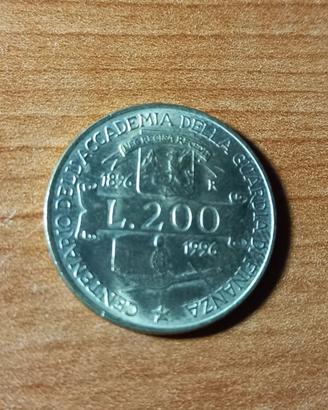  200 LIRE 1896 - 1996 Guardia di Finanza