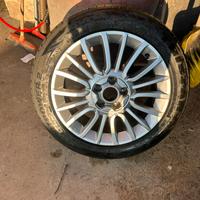 1 cerchio in lega completa di gomma fiat 500