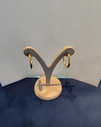 Orecchini rigenerati in oro 18kt