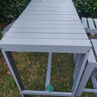 Tavolo Da Terrazzo/Giardino con 4 sgabelli 