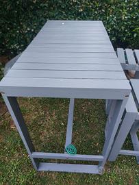 Tavolo Da Terrazzo/Giardino con 4 sgabelli 