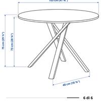 Tavolo Mariedamm Ikea bianco