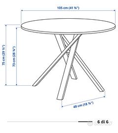 Tavolo Mariedamm Ikea bianco