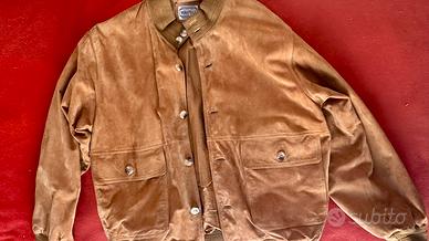 Giubbotto Bomber Camoscio Vera Pelle Vintage - 52