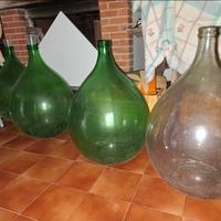 Set 4 Damigiane Vintage in Vetro