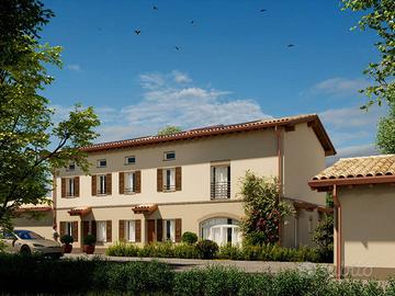 Porzione di bifamiliare in fase di restauro conser