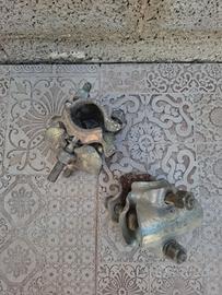 2 morsetti ganci staffe impalcatura ponteggio 