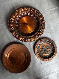 Set vintage in rame decorato