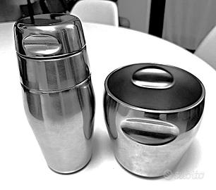 Shaker + Secchiello ghiaccio Mod.870 e 871 Alessi