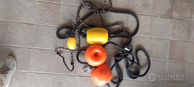 cima galleggiante con due ganci acciaio