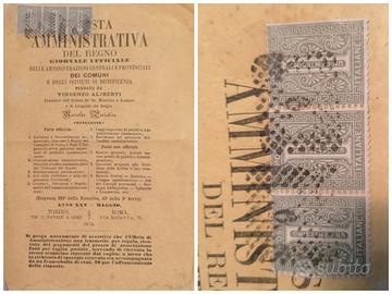 Francobolli, missive, buste. Dal 1864 al 1889