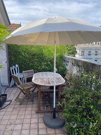 Ombrellone da terrazzo  IKEA KUGGÖ / LINDÖJA beige