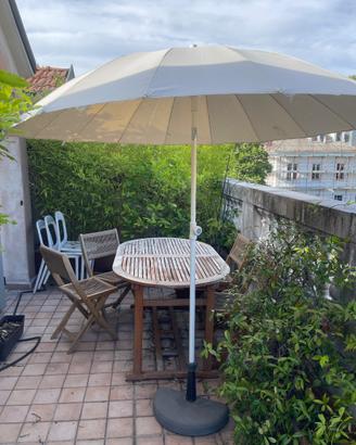 Ombrellone da terrazzo  IKEA KUGGÖ / LINDÖJA beige