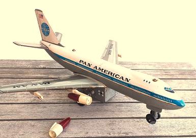 Giocattolo d'epoca Haji Boeing B-747 Jumbo Pan-AM