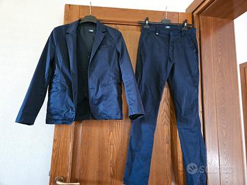 Completo bambino blu tre pezzi 