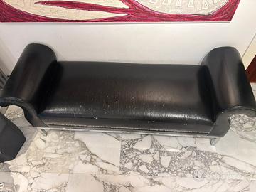 Panca divano in pelle