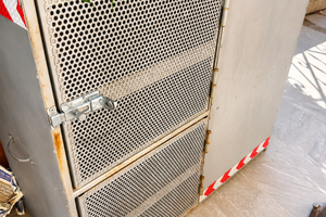 Trasportino doppio box per cani in alluminio