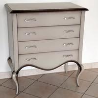 COMONCINO 4 CASSETTI LACCATO TORTORA