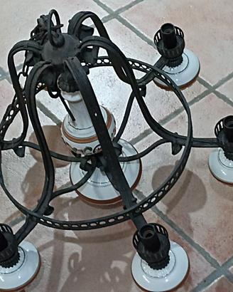 Lampadario rustico vintage