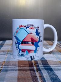 Tazza di Natale con Babbo Natale in 3D e scatola