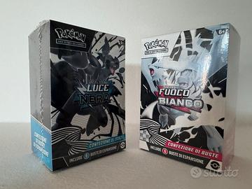 Collezione Buste Luce Nera Fuoco bianco pokemon