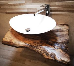 TOP BAGNO, TAVOLI, MENSOLE, TESTATE IN LEGNO MASSE