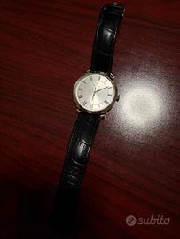 Orologio Bulova quadro chiaro cinturino nero