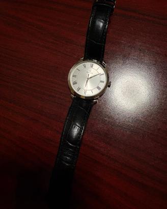 Orologio Bulova quadro chiaro cinturino nero