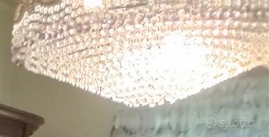 Lampadario da soffitto con cristalli
